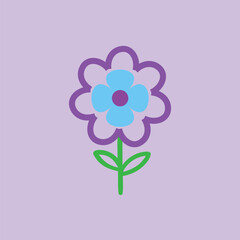 Flower vector art illustrator isolated on a background