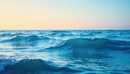 Obraz premium Subtle undulating crests, calming sea-inspired design, calm, home