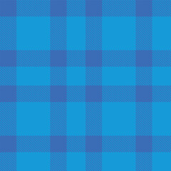 Metallic medium blue and Dark water blue Seamless Tartan Fabric Design