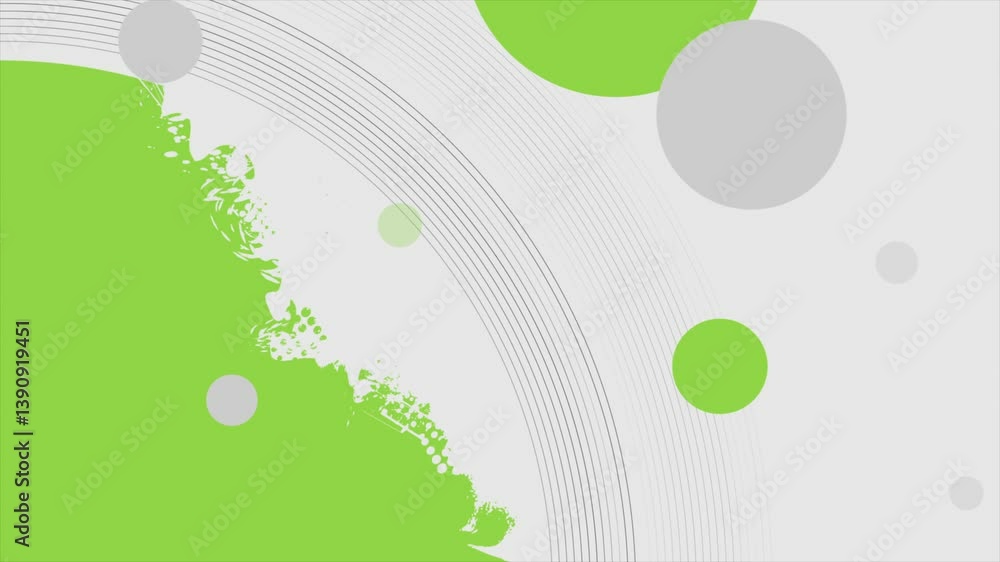 Aufkleber Concept minimal geometric abstract background with circle and grunge blob. Seamless looping motion design. Video animation Ultra HD 4K 3840x2160