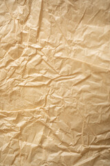 brown crumpled unbleached wax paper texture