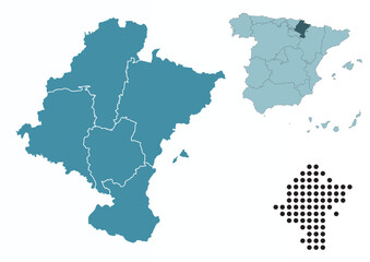 Set maps of Cantabria province