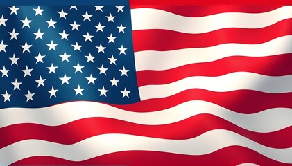 Obraz premium Close up of a stars and stripes USA flag