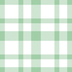 Timeless Dusty greenish grey & Vintage white Seamless Tartan Fabric Design