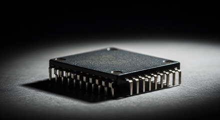 computer chip on white background