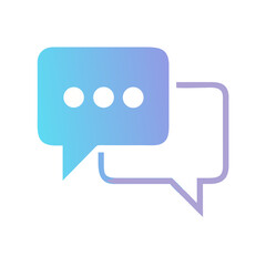 Fototapeta premium Chat Icon Vector Design
