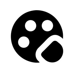 Fototapeta premium Color Palette Icon Vector Design