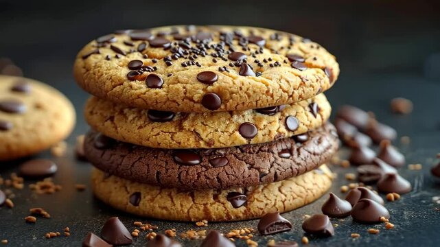 National Cookie Day assorted cookies, September 4th - Powered by Adobe