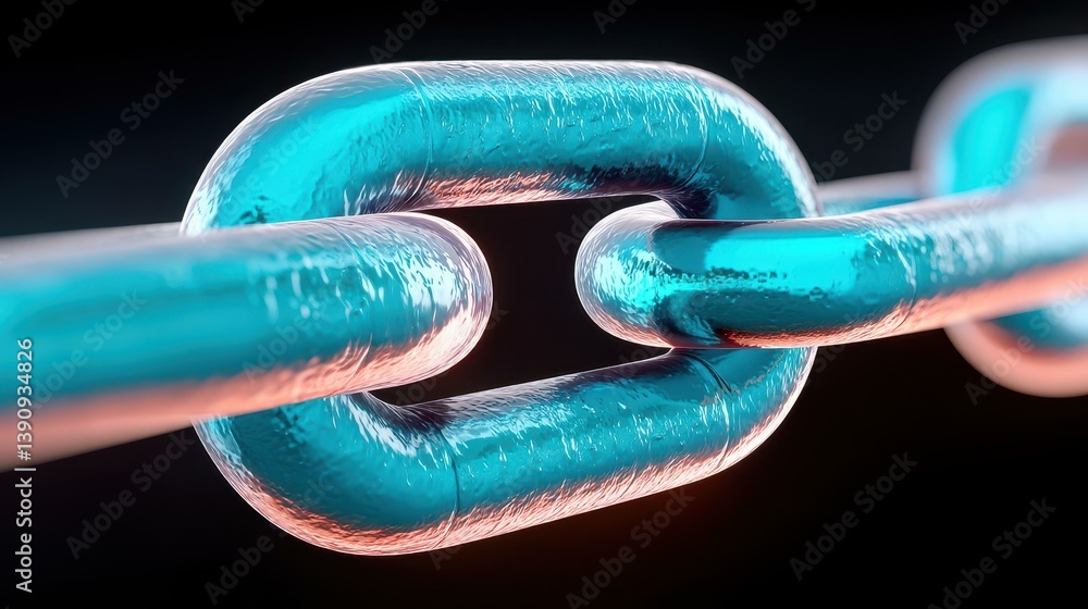 Poster explore the essence of blockchain technology with a vivid digital concept image that captures its in