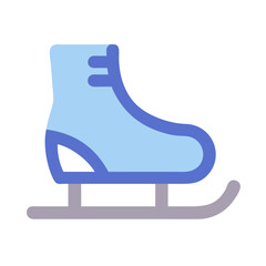 Ice Skating Icon Vector Design