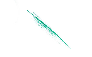 abstract green pencil stroke on transparent background	
