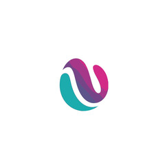 Modern Abstract Logo Design with Letter N