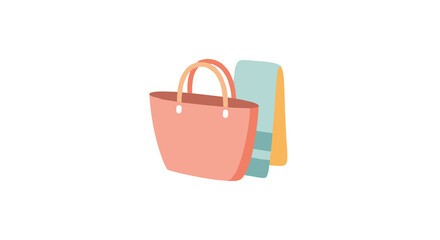 Beach Bag with Towel in Summer Vibes  