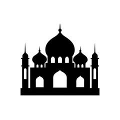 taj mahal vector illustration