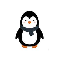 penguin on snow