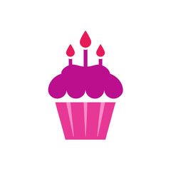 birthday cupcake with candle