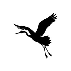 vector illustration of a stork