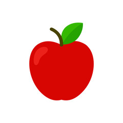 red apple vector illustration