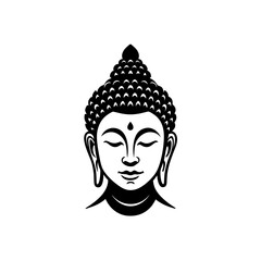 buddha head silhouette