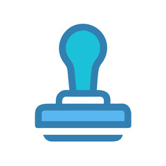 Classic Stamp Icon Vector for Postal and Document Designs
