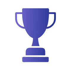 Trophy Icon Line Art Vector for Award and Achievement Designs