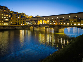 Panorama of The Old Town of city of Florence, Italy