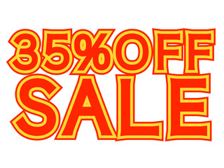 「35%OFFセール」文字