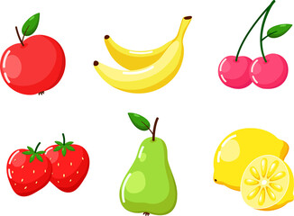 set of fruits