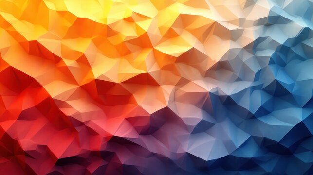 Vibrant Geometric Abstract Gradient Art Background Mosaic Design