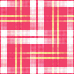 Muted red pink Tartan patterns fabric texture. Timeless Vintage white Seamless Tartan