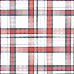 Classic gunmetal Seamless Tartan with Iridescent white accents Fabric Design