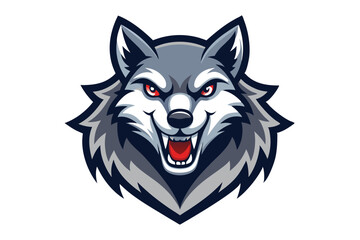 Fototapeta premium Wild Wolf Mascot Logo Template With Aggressive and Dynamic Branding Concept.