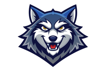 Wild Wolf Mascot Logo Template With Aggressive and Dynamic Branding Concept.