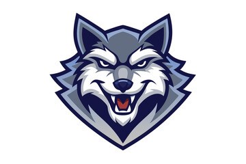 Fototapeta premium Wild Wolf Mascot Logo Template With Aggressive and Dynamic Branding Concept.