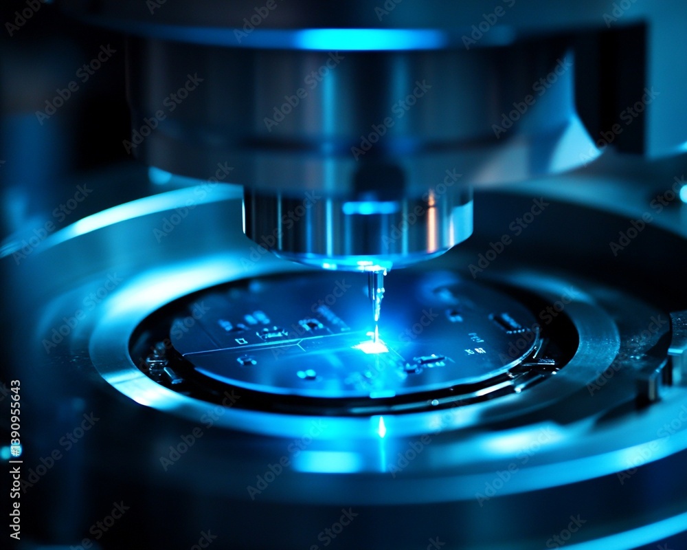 Aufkleber micro-probe precision machining of circular substrate