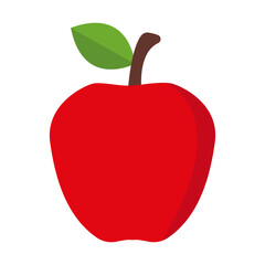 Vector icon red apple 
Vector icon apple on white background fruit