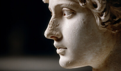 marble sculpture close-up