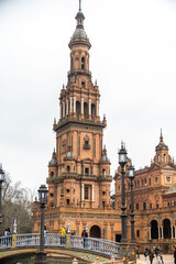 Obraz premium the Plaza de Espana in Sevilla Spain 