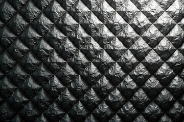 Repeating diamond motif, monochrome grayscale, contemporary, art