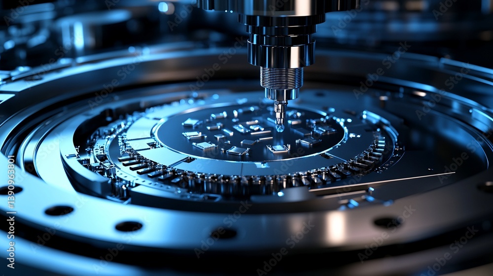 Poster precision machining of integrated circuit substrate