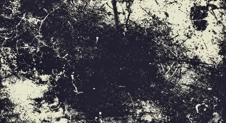Textura abstracta grunge, fondo oscuro con salpicaduras blancas