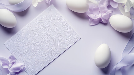 easter eggs and flowers