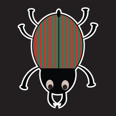 Obraz premium Eps 10, vector illustration about Anime monsters with insect characters ready to print for stickers