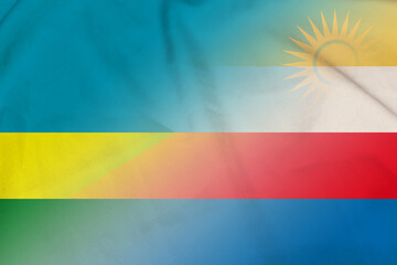 Rwanda and Comoros national flag transborder negotiation COM RWA