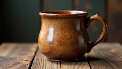 Large oversized rustic style mug, handle detail , clay, studio
