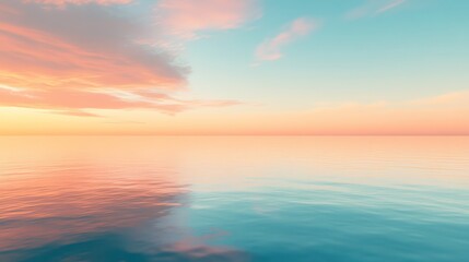 Fototapeta premium Serene Sunset Reflection on Water