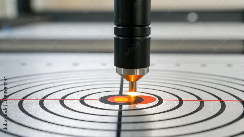 Aufkleber precision engineering and simulation laser technology focuses on target accuracy in modern equipment