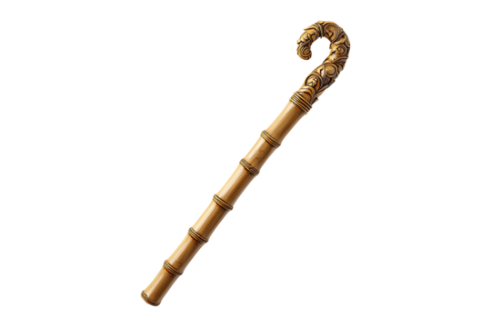 Classic Cane Elegance isolated on transparent background
