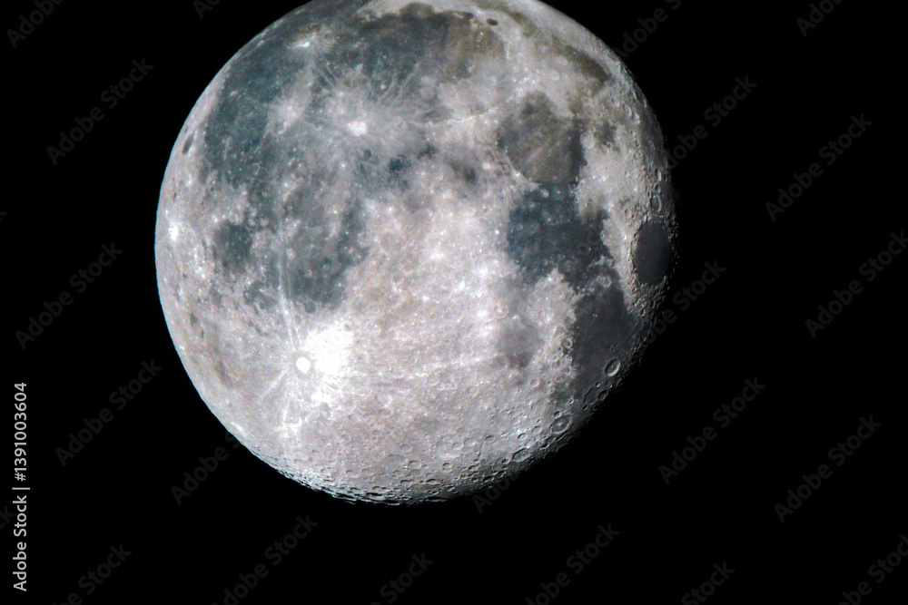 Canvas Prints the full moon is the lunar phase when the moon appears fully illuminated from earth's perspective
