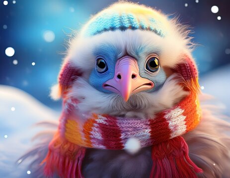 Kleiner Geier im Winter
